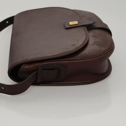Christian Dior Trotter Shoulder Bag Canvas Burgundy Leather Shoulder Bag Bag