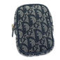 Christian Dior Trotter Pouch Canvas Navy Canvas Clutche Pouche Bag
