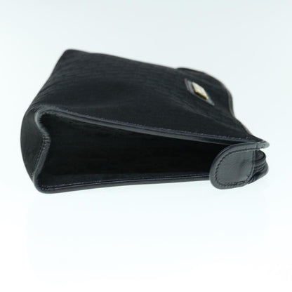 Christian Dior Trotter Pouch Diorissimo Canvas Black Canvas Clutche Pouche Bag Canvas