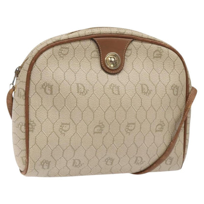 Christian Dior Honeycomb Shoulder Bag Canvas Beige Canvas Bag Style 2
