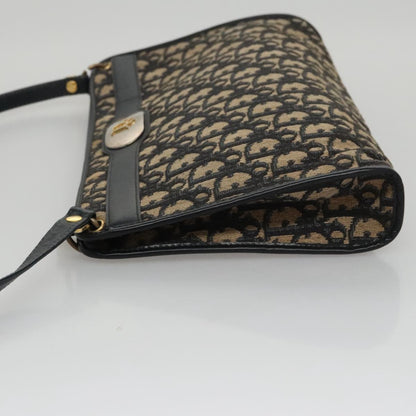 Christian Dior Trotter Shoulder Bag Canvas Navy Canvas Bag ()