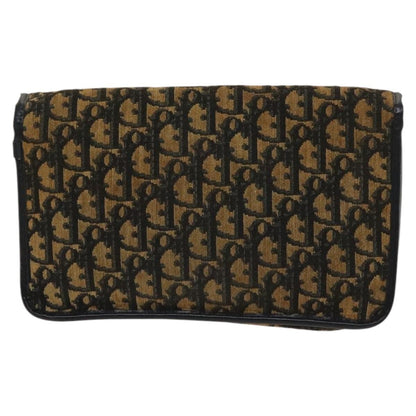 Christian Dior Trotter Shoulder Bag Canvas Brown Canvas Bag Canvas