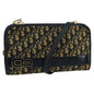 Christian Dior Trotter Crossbody Bag Diorissimo Coated Canvas Navy Canvas Shoulder Bag Bag