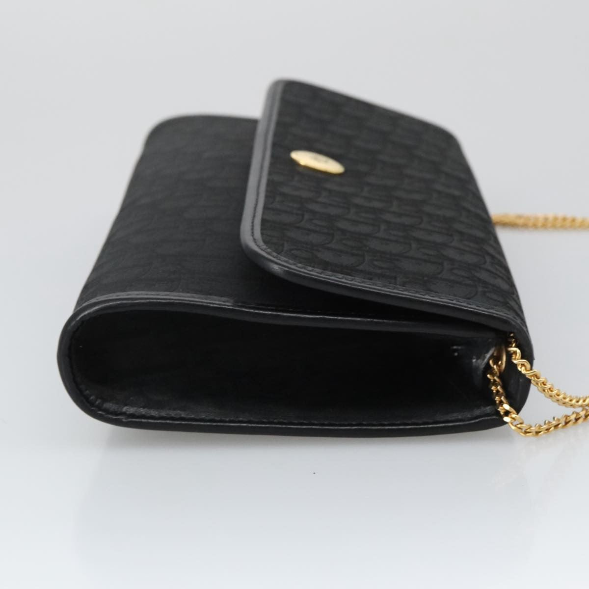 Christian Dior Trotter Crossbody Bag Canvas Black Canvas Shoulder Bag Bag