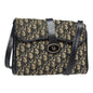 Christian Dior Flap Crossbody Bag Canvas Navy Canvas Shoulder Bag Bag ()