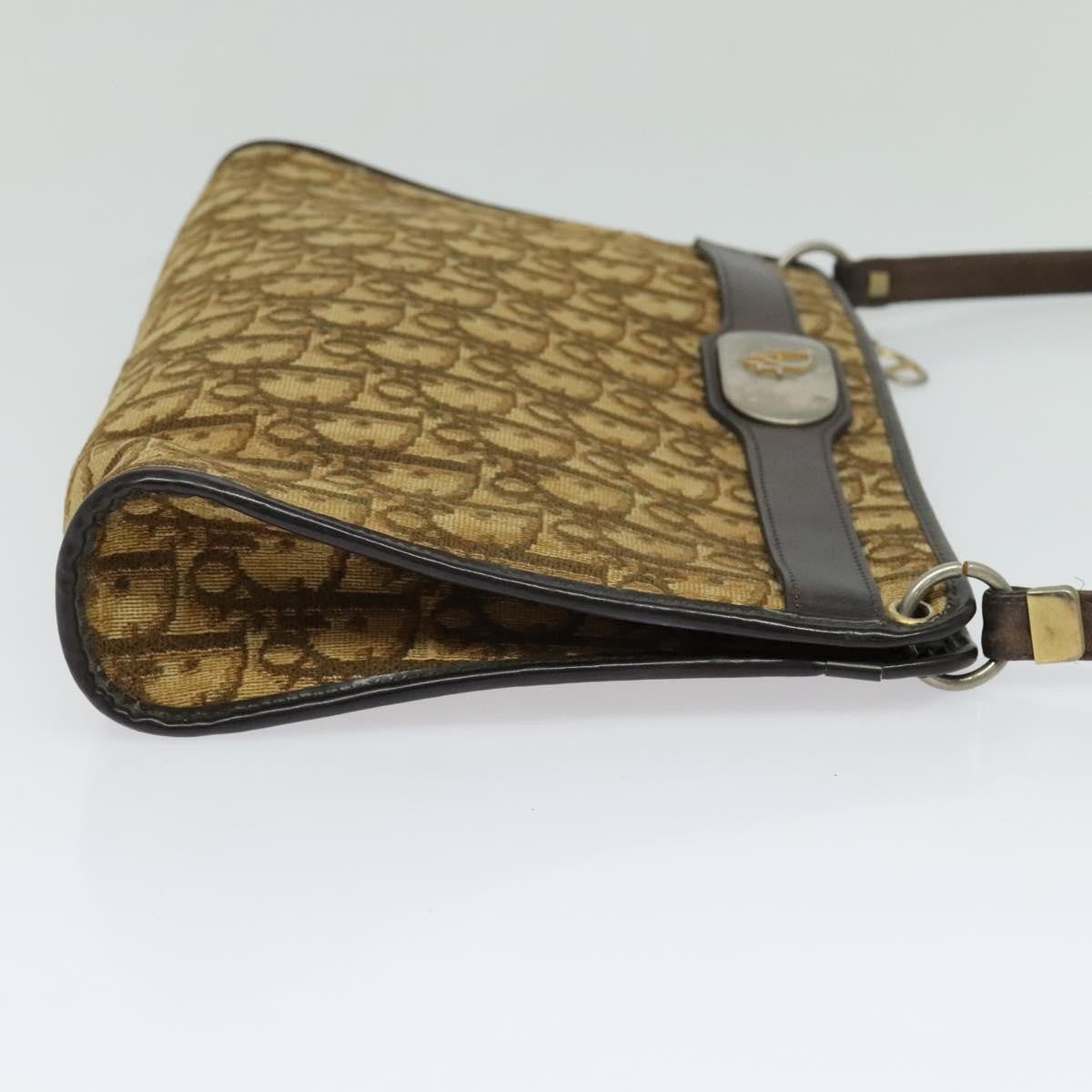 Christian Dior Trotter Shoulder Bag Canvas Brown Canvas Bag Style 2