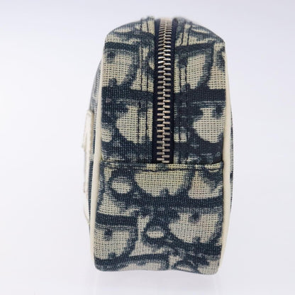 Christian Dior Trotter Pouch Diorissimo Canvas Navy Canvas Clutche Pouche Bag