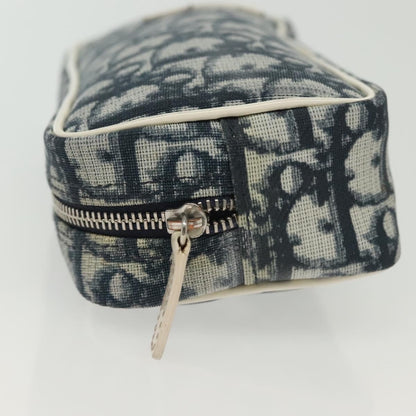 Christian Dior Trotter Pouch Diorissimo Canvas Navy Canvas Clutche Pouche Bag Canvas