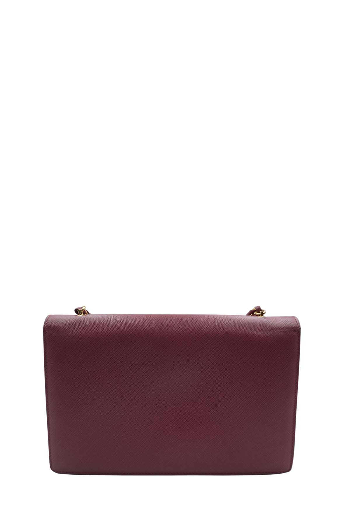 Medium Ginny Vara Ribbon Saffiano Leather Crossbody Bag Pink