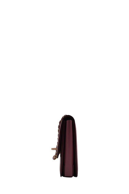 Medium Ginny Vara Ribbon Saffiano Leather Crossbody Bag Pink