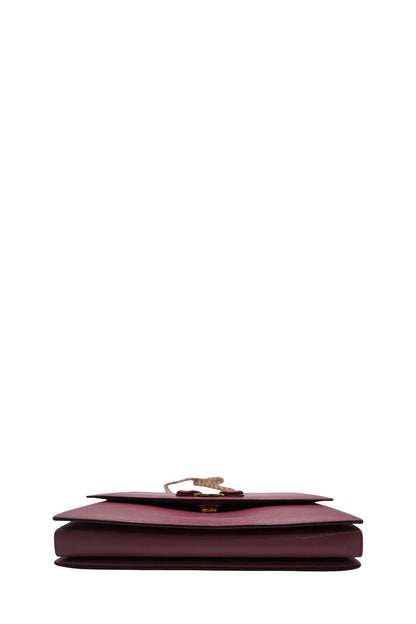 Medium Ginny Vara Ribbon Saffiano Leather Crossbody Bag Pink
