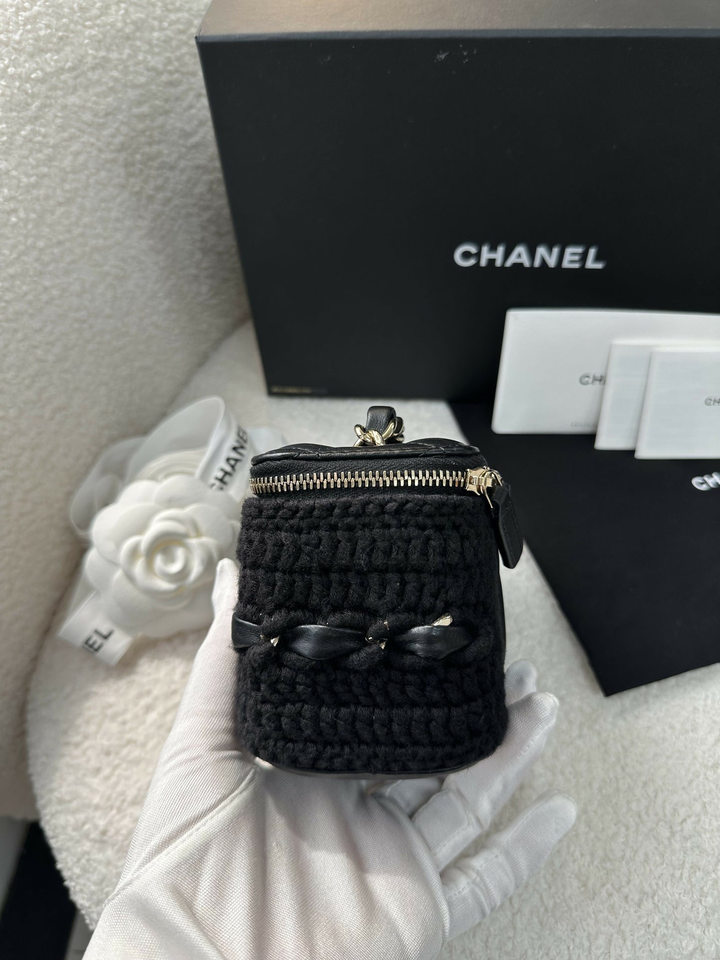 Chanel Vanity Leather Clutch