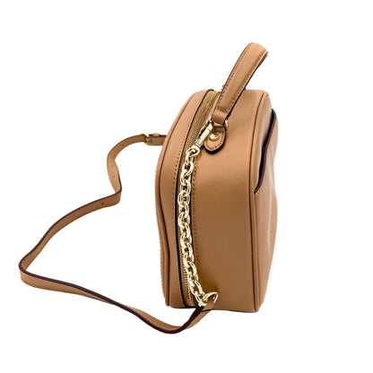 Leonti Crossbody Bag Leather Beige