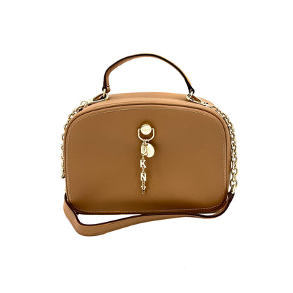 Leonti Crossbody Bag Leather Beige