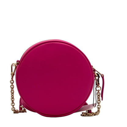 Swing Mini Round Leather Crossbody Pink