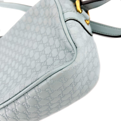 Bamboo Disco Green Leather Crossbody Bag