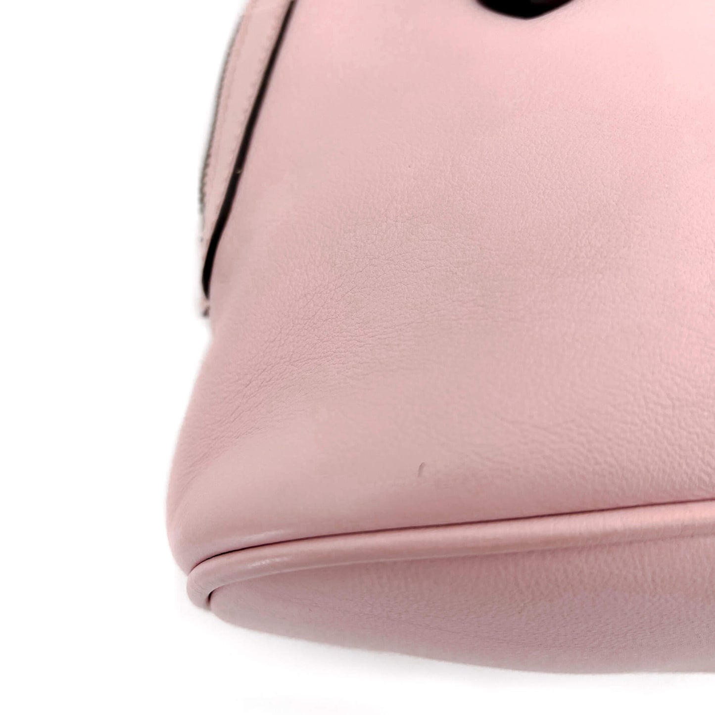 Dome Pink Leather Crossbody Bag