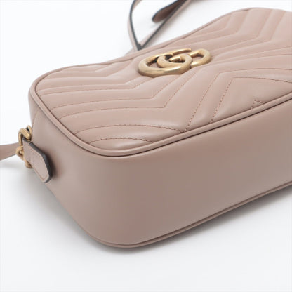 GG Beige Marmont Crossbody Bag Matelassé Leather