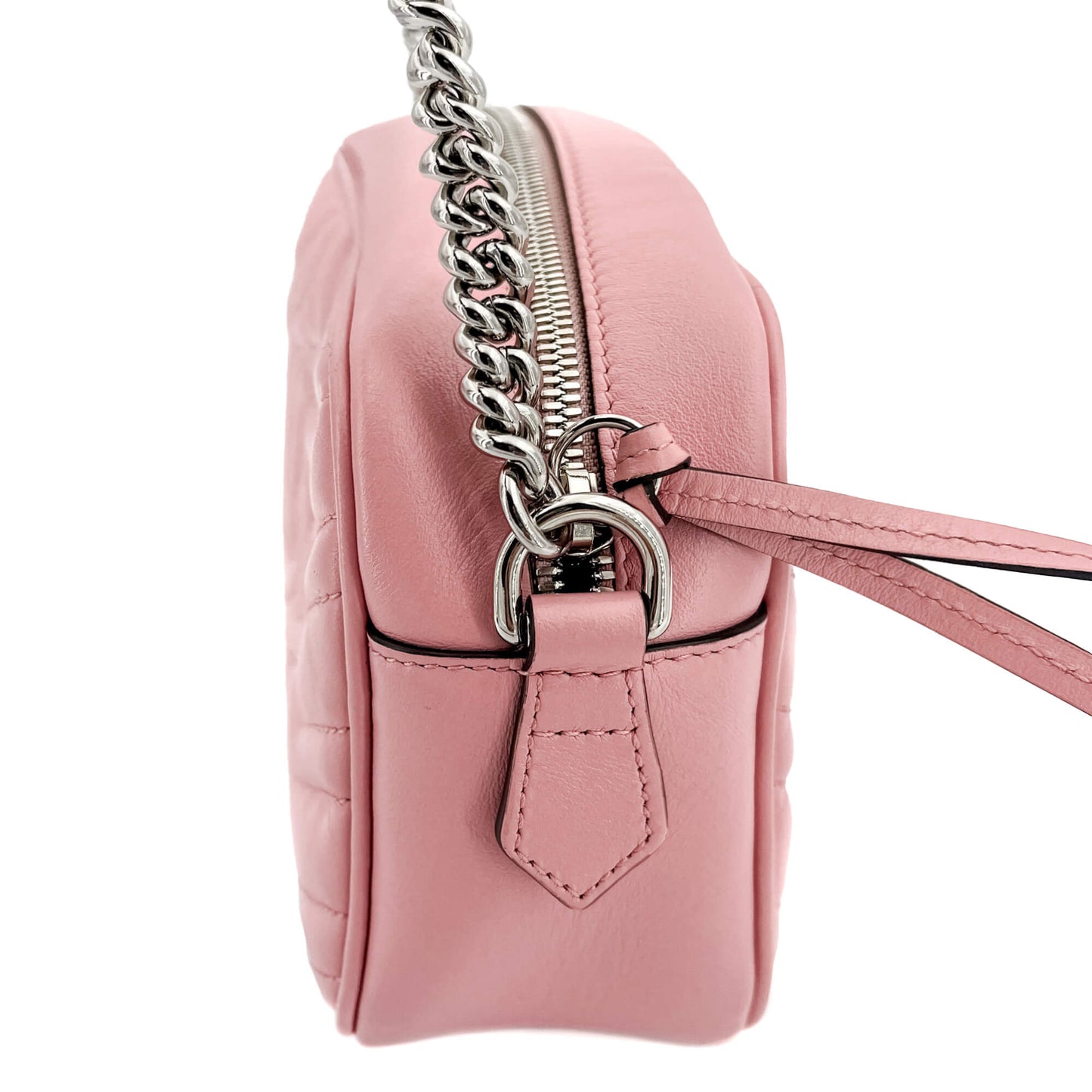 GG Light Pink Marmont Crossbody Bag Matelassé Leather