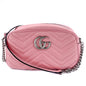 GG Light Pink Marmont Crossbody Bag Matelassé Leather