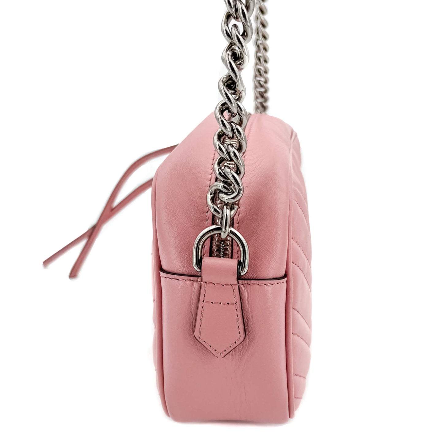 GG Light Pink Marmont Crossbody Bag Matelassé Leather