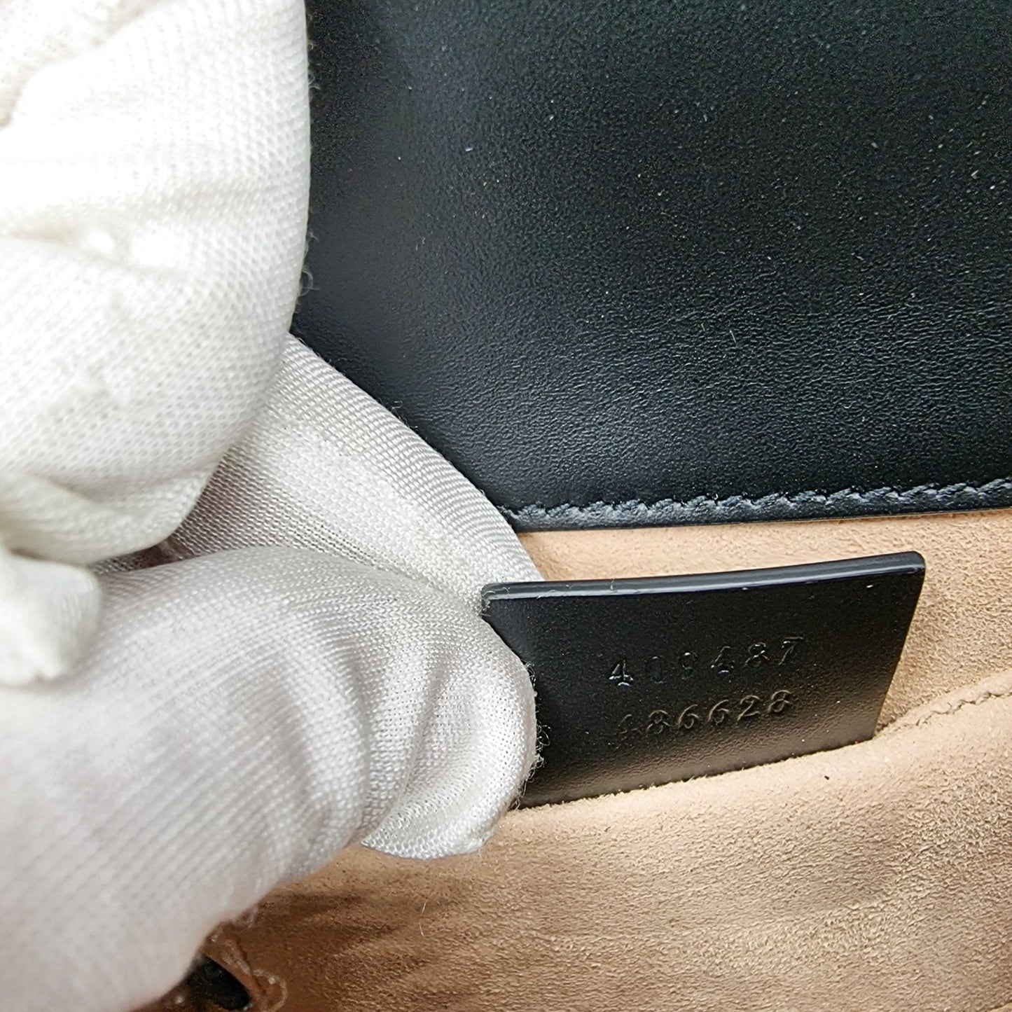 GG Padlock Crossbody Black Leather
