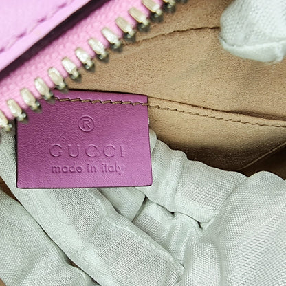 GG Pink Marmont Crossbody Bag Matelassé Leather