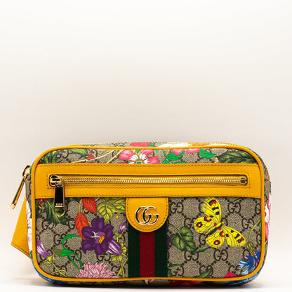 Ophidia GG Flora Crossbody Belt