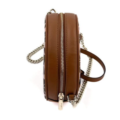 Flower Jacquard Crossbody Bag