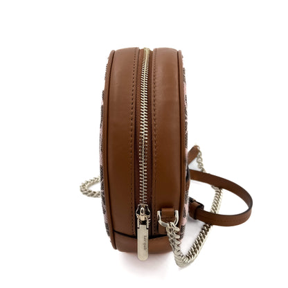 Flower Jacquard Crossbody Bag