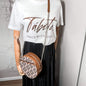 Flower Jacquard Crossbody Bag