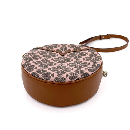 Flower Jacquard Crossbody Bag