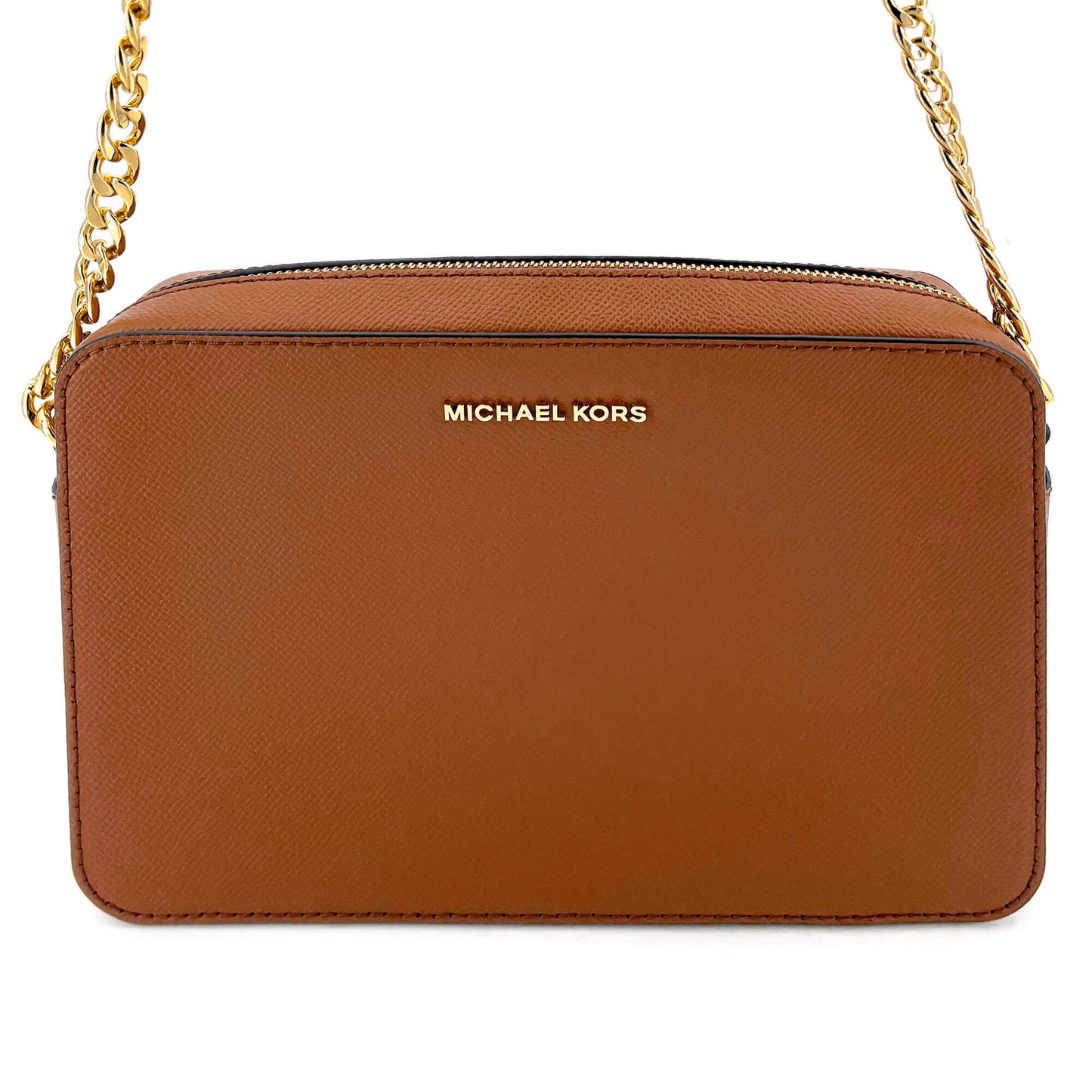 Jet Set Crossbody Brown Leather