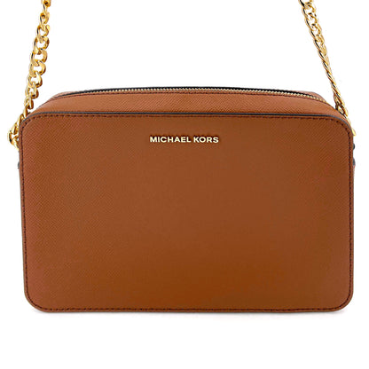 Jet Set Crossbody Brown Leather