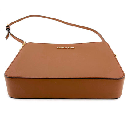 Jet Set Crossbody Brown Leather
