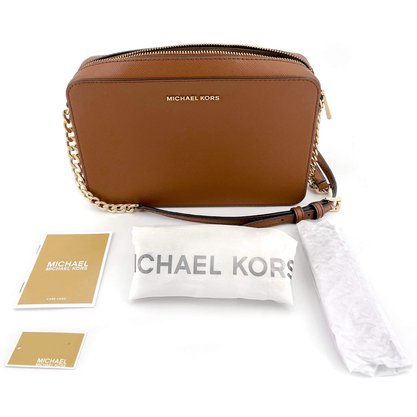 Jet Set Crossbody Brown Leather