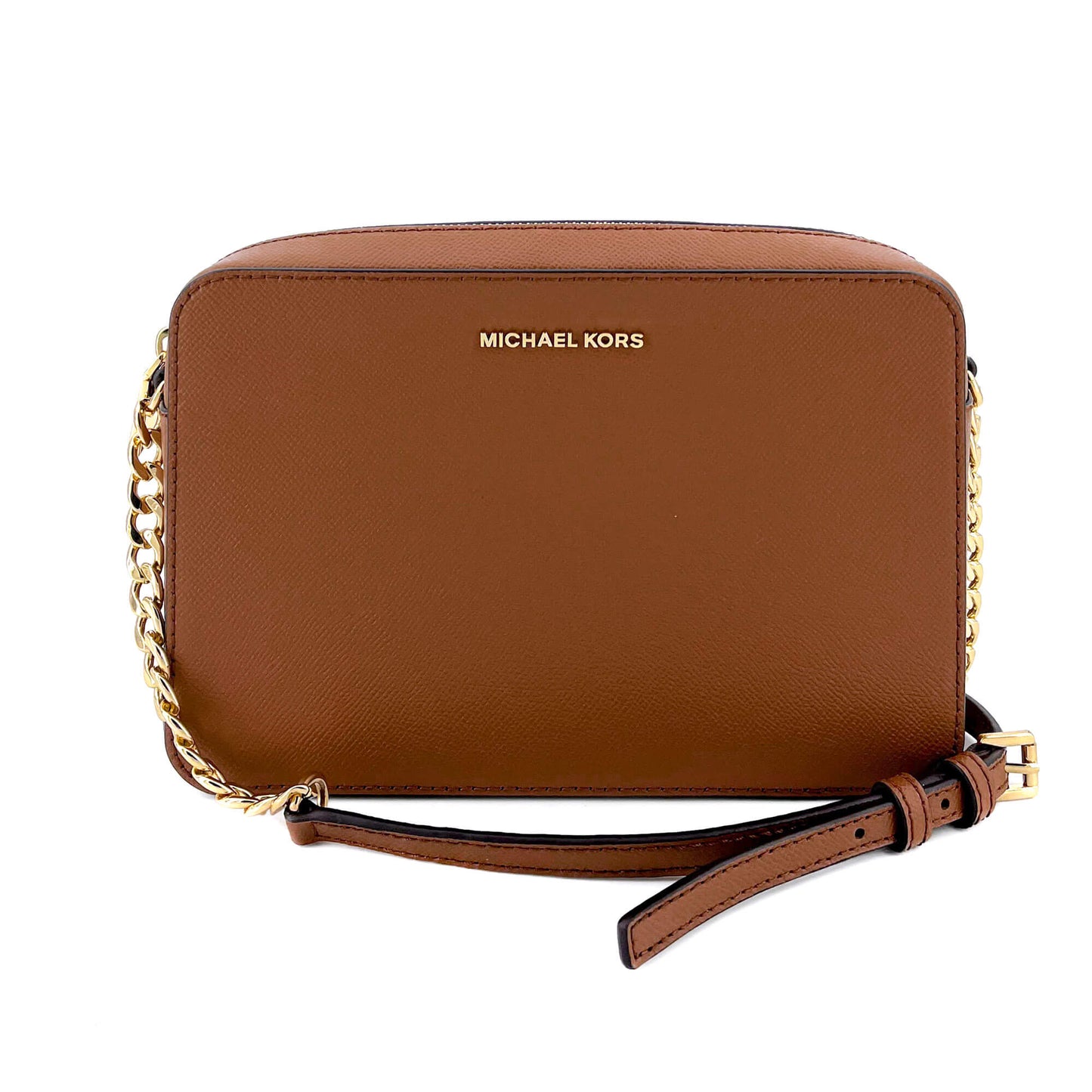 Jet Set Crossbody Brown Leather