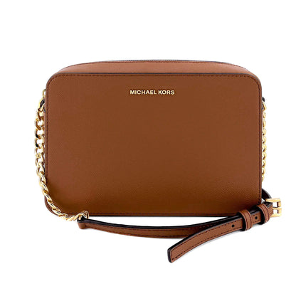 Jet Set Crossbody Brown Leather