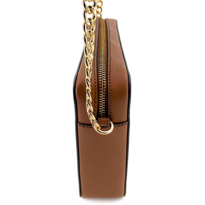 Jet Set Crossbody Brown Leather