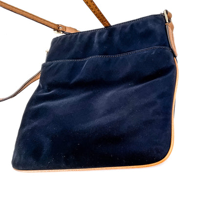 Kelsey Nylon Blue Navy Crossbody Bag