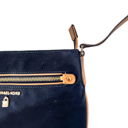 Kelsey Nylon Blue Navy Crossbody Bag