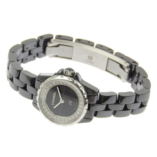 Chanel  Chanel J12 XS Ladies Quartz Wristwatch with Diamond Dial in Ceramic/Stainless Steel, Black [] H5235 in Excellent condition