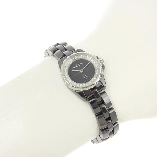 Chanel  Chanel J12 XS Ladies Quartz Wristwatch with Diamond Dial in Ceramic/Stainless Steel, Black [] H5235 in Excellent condition