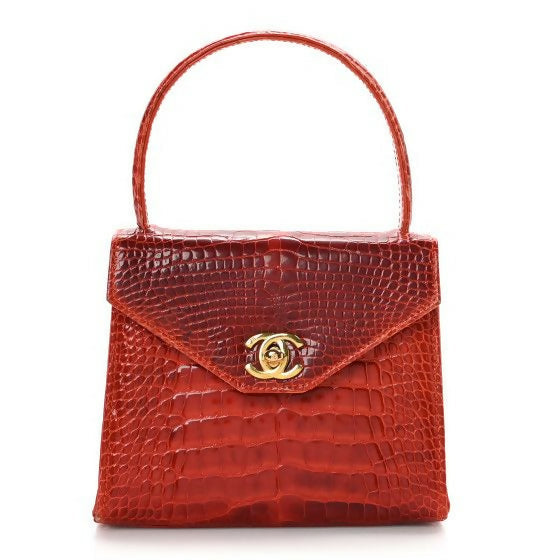 Chanel Alligator Top Handle Mini Kelly