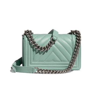 Chanel Boy Medium Blue Handbag Style 3