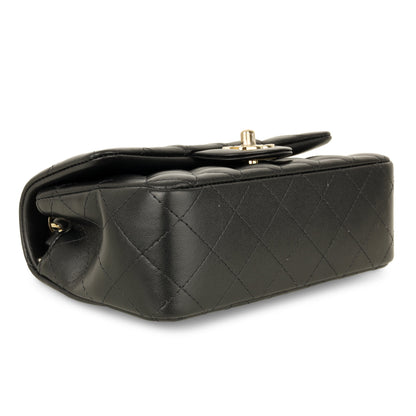 Chanel Classic Flap Lambskin Black Shoulder Bag Style 171