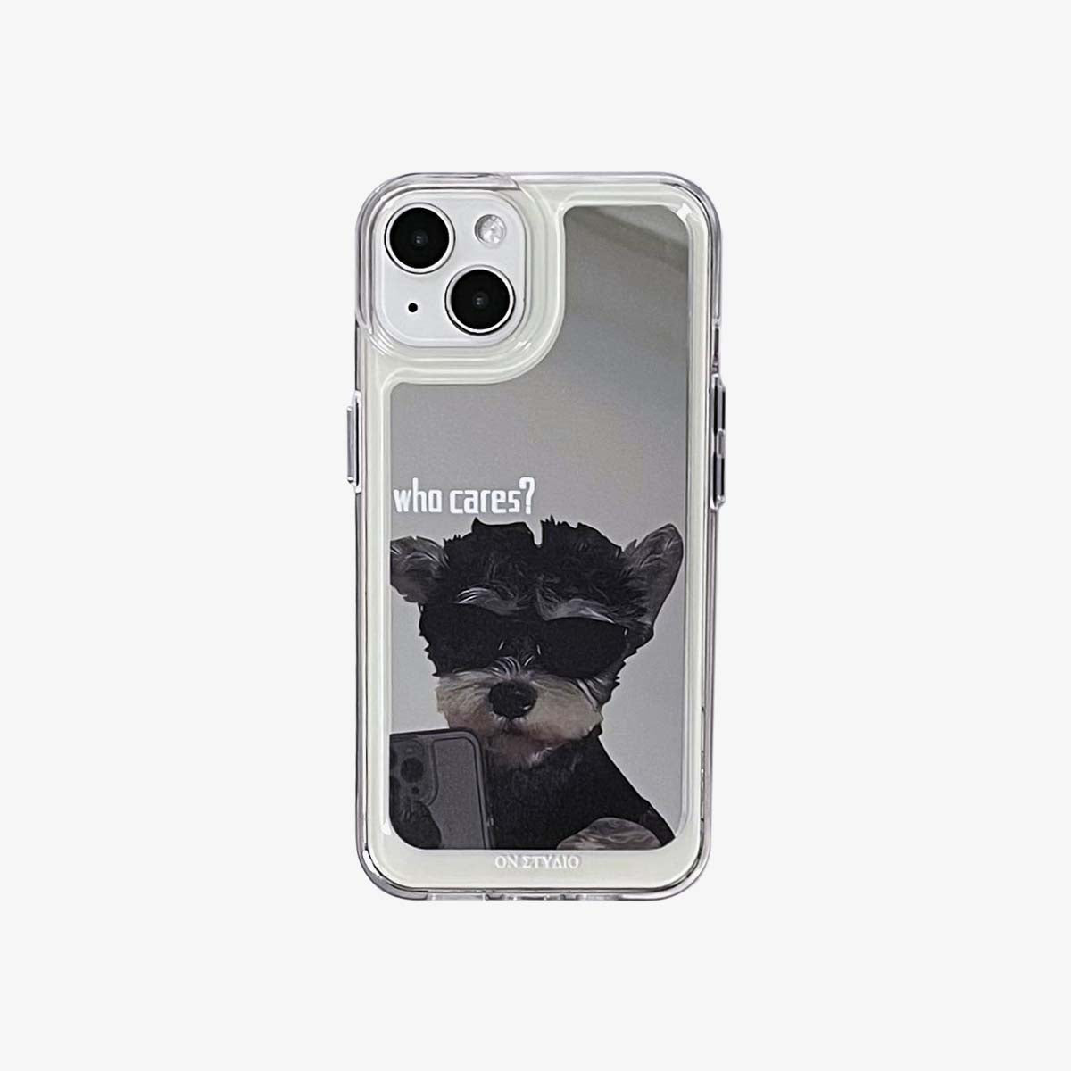 Mirror iPhone Case | Couple Dogs I Am Fine