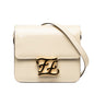 Fendi Calligraphy Patent Leather Shoulder Bag