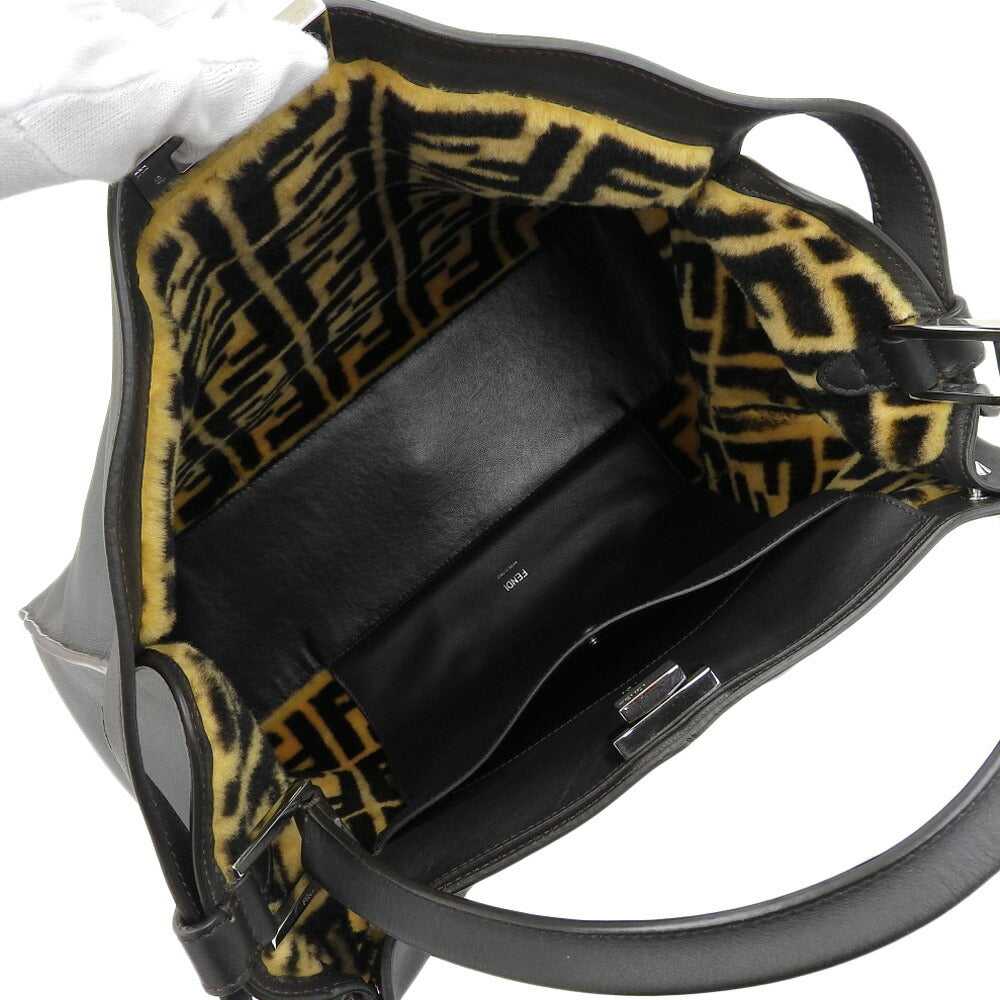 Fendi Peekaboo X-Lite Leather Handbag