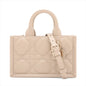 Christian Dior Beige Macrocannage Leather Mini Dior Book Tote Bag [Clearance Sale]